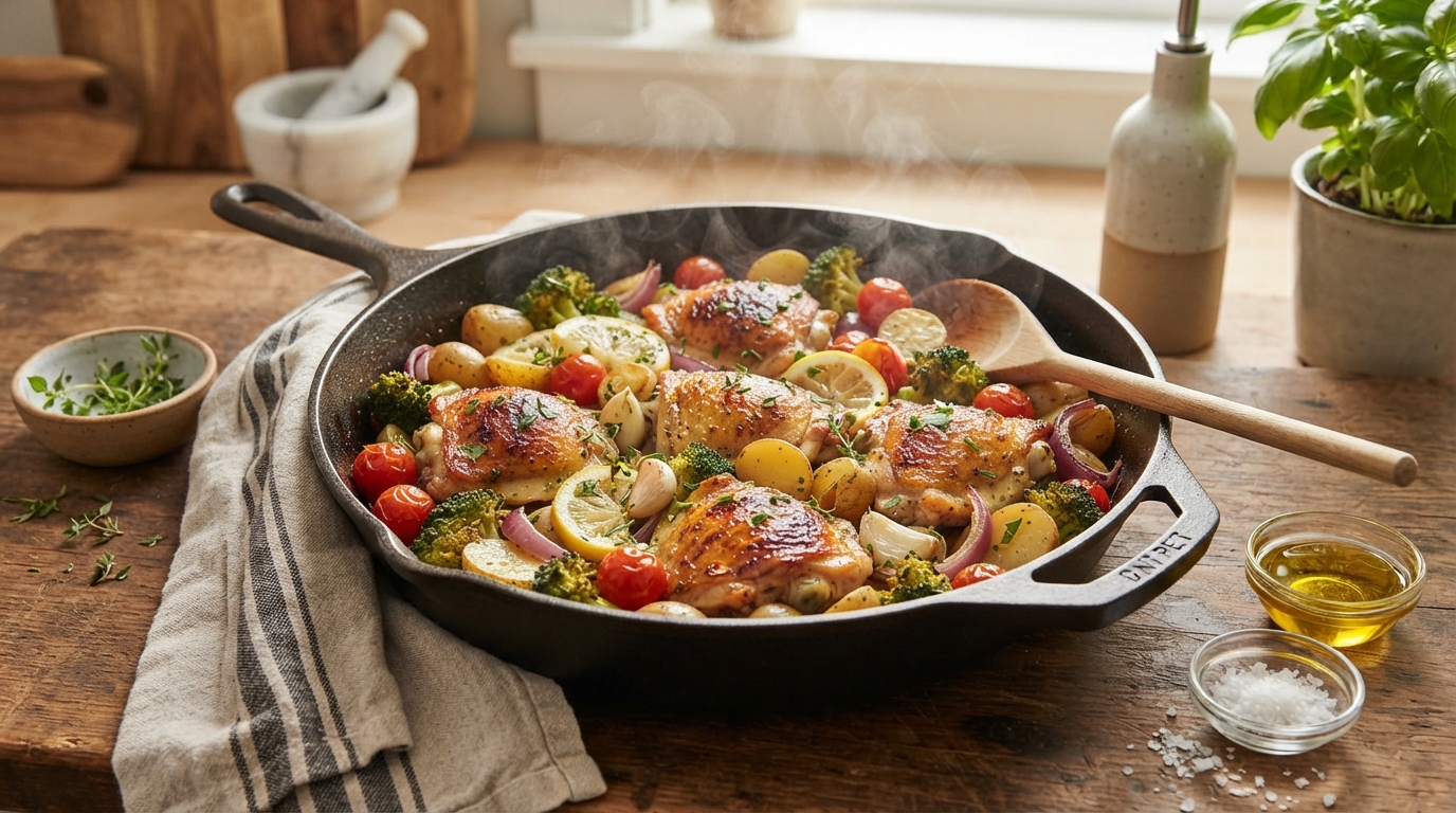 Effortless One-Pan Lemon Herb Chicken & Veggies: Your New Go-To High-Protein Dinner