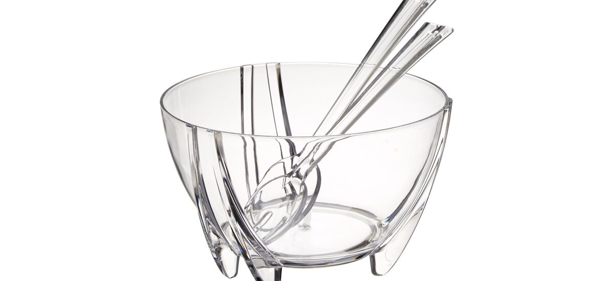 Prodyne Acrylic 17-Inch Salad Bowl with Servers… Review: Pros & Cons
