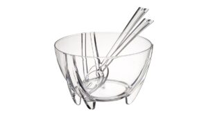 Prodyne Acrylic 17-Inch Salad Bowl with Servers… Review: Pros & Cons