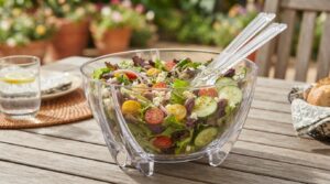 Prodyne Acrylic 17-Inch Salad Bowl with Servers… Review: Pros & Cons