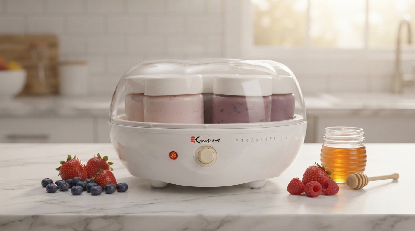 Euro Cuisine YM80 Yogurt Maker with 7 Glass Jars… Review: Pros & Cons