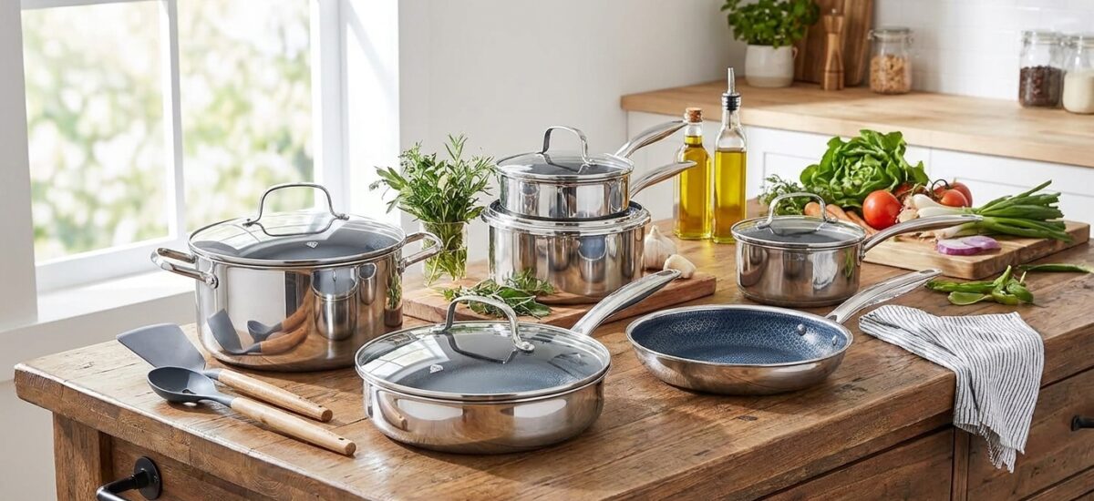 Blue Diamond Hybrid 12 Piece Stainless Steel Nonst… Review: Pros & Cons