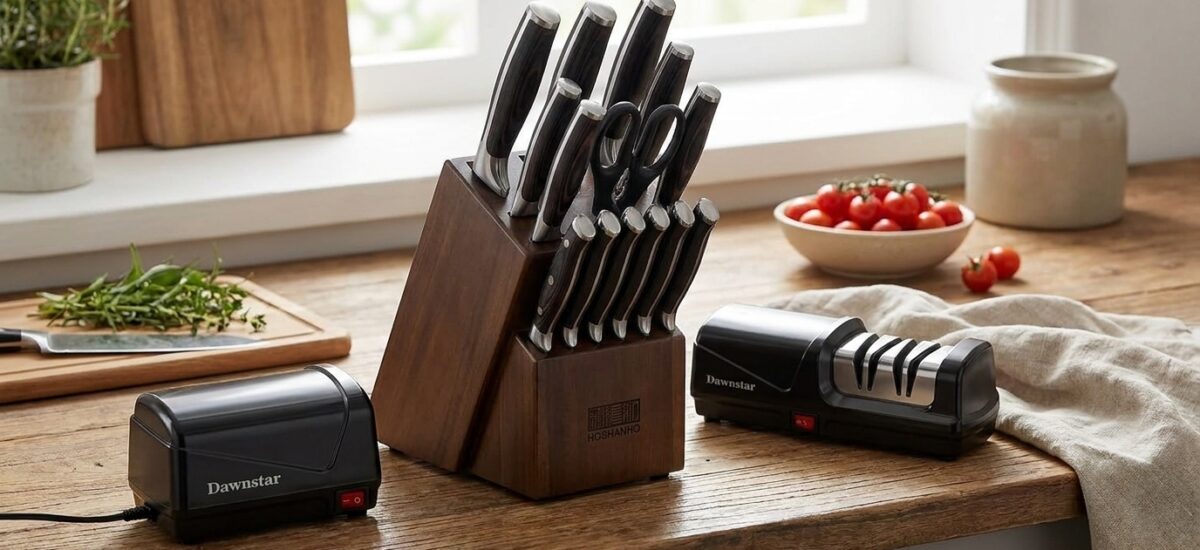 HOSHANHO Kitchen Knife Set with Block… Review: Pros & Cons