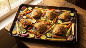 AIP Sheet Pan Chicken and Vegetables — One Pan, Zero Nightshades, The Whole Family Eats