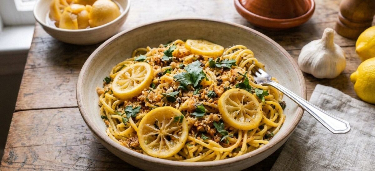 Preserved Lemon Butter Pasta: A Taste of North Africa Meets Italy