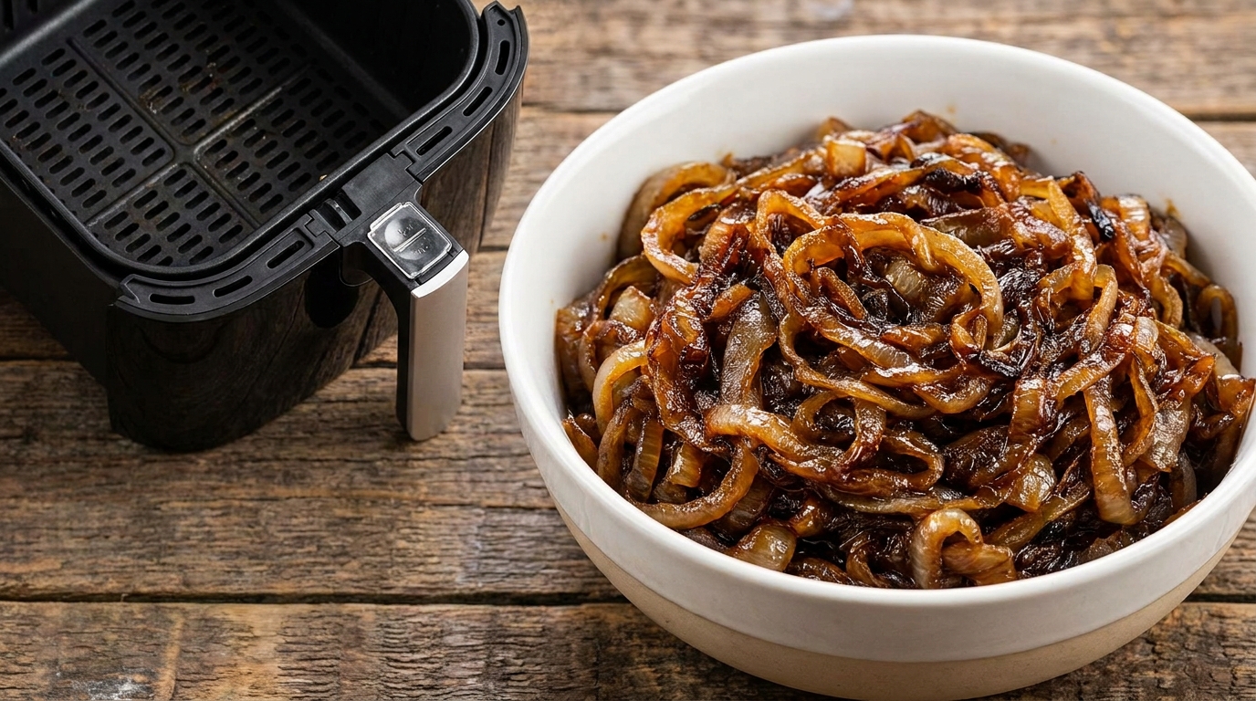 Air Fryer Caramelized Onions in 12 Minutes — The Technique That Changes Everything
