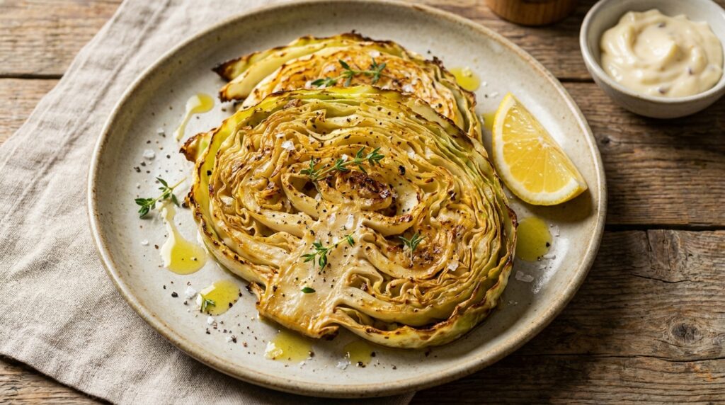 Roasted Cabbage Steaks: The 4-Ingredient Dinner Quietly Replacing Cauliflower