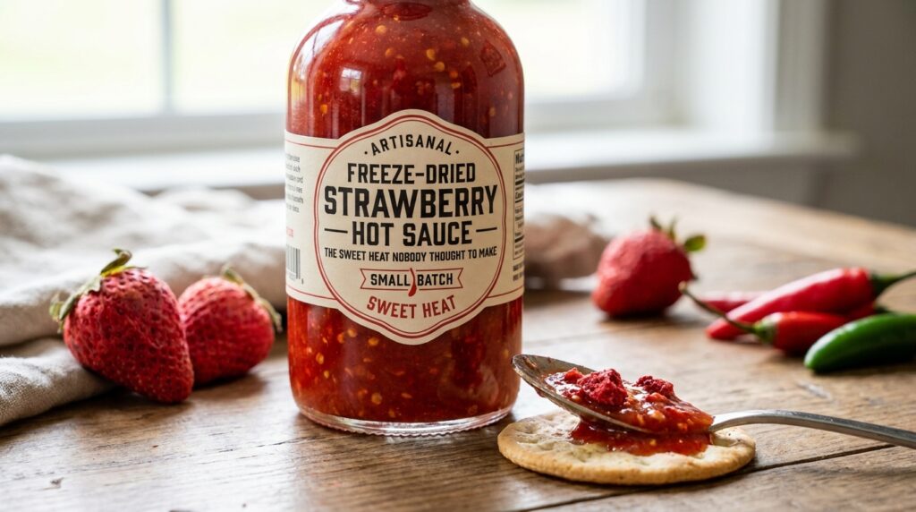 Freeze-Dried Strawberry Hot Sauce — The Sweet Heat Nobody Thought to Make
