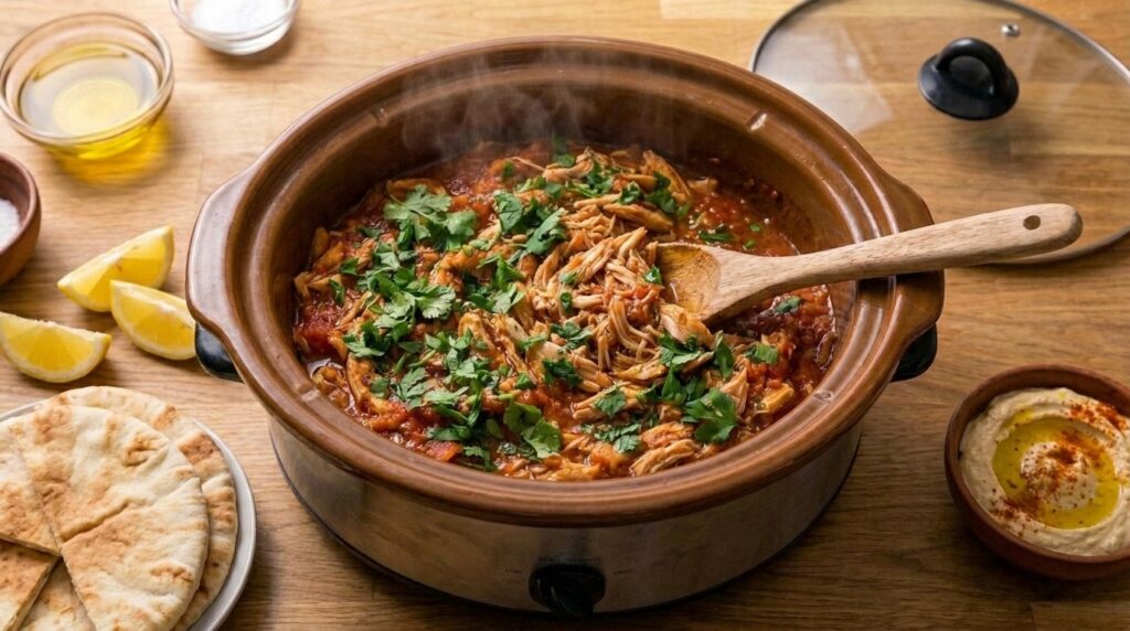 Slow Cooker Ras El Hanout Pulled Chicken — Set It, Forget It, Serve It on Everything