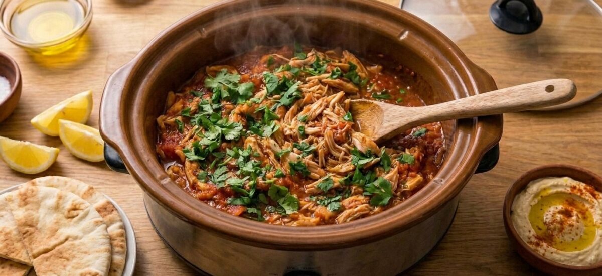 Slow Cooker Ras El Hanout Pulled Chicken — Set It, Forget It, Serve It on Everything