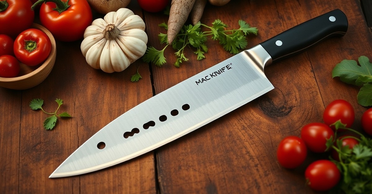 Mac Knife Professional 8-Inch Hollow Edge Chef's Knife — perfect for family meals