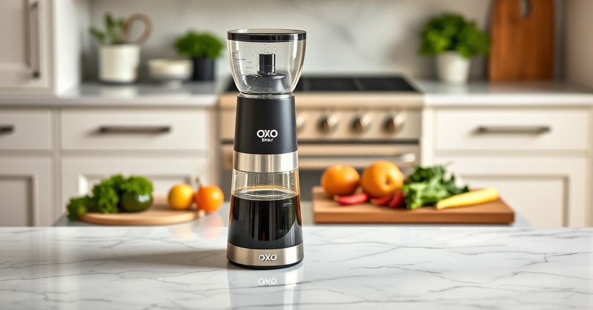 OXO Brew Conical Burr Coffee Grinder — ideal for any modern kitchen