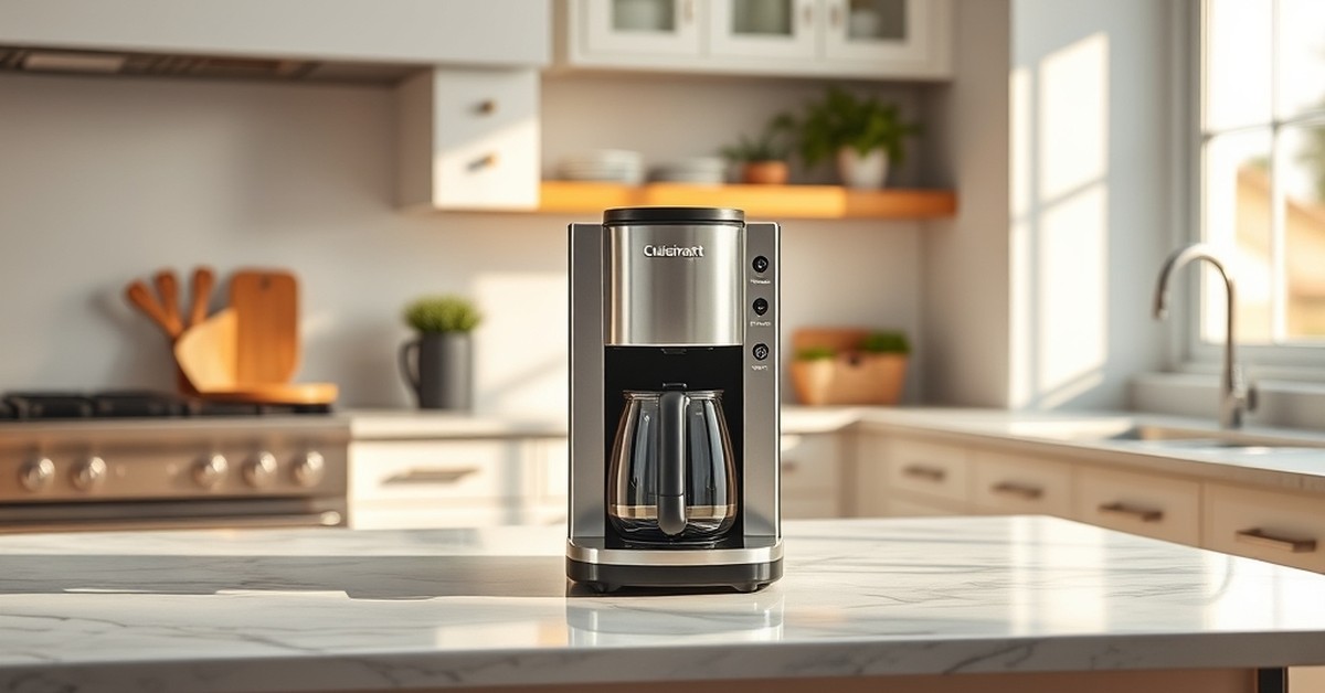 Cuisinart DCC-1200 Brew Central 12-Cup in action — our testing setup