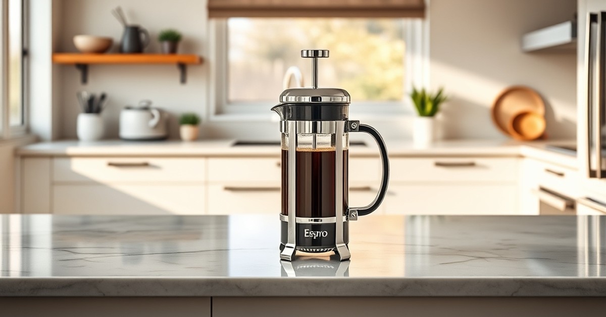 Espro P7 French Press 32oz in action — our testing setup