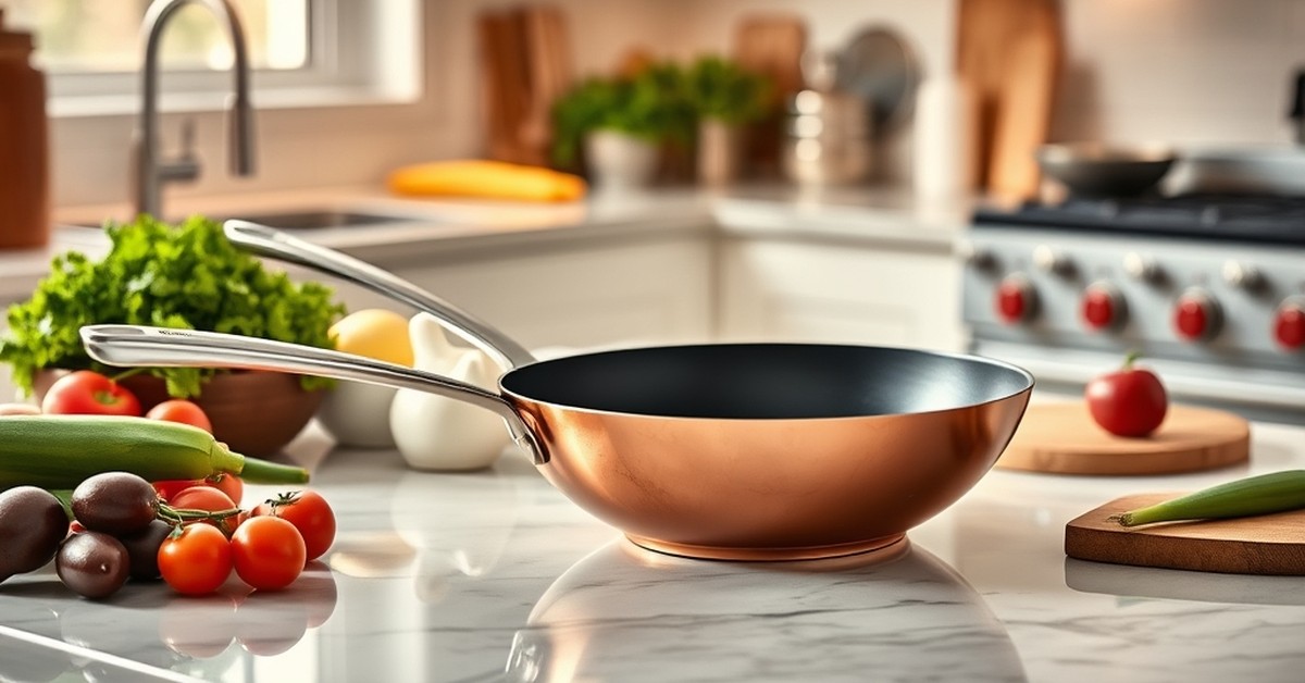 BRA Premiere Copper-Exterior Nonstick Fry Pan 11-inch — ideal for any modern kitchen
