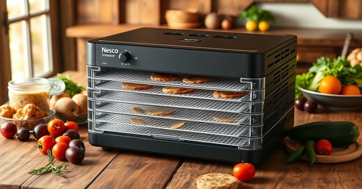 Nesco Snackmaster Pro Food Dehydrator FD-75A — perfect for family meals
