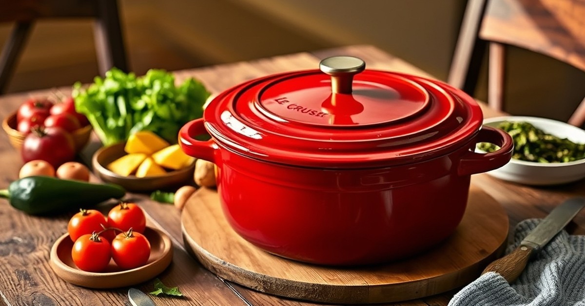 Le Creuset Enameled Cast Iron Signature Dutch Oven 5.5 Qt — perfect for family meals
