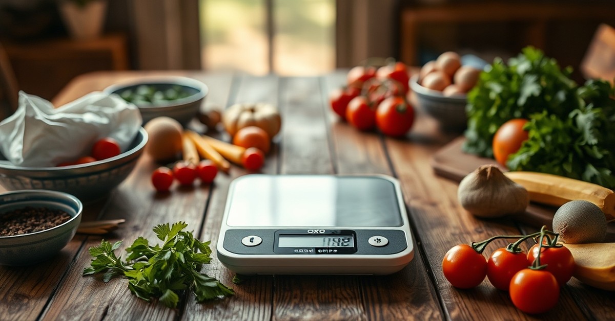 OXO Good Grips Digital Scale — perfect for family meals