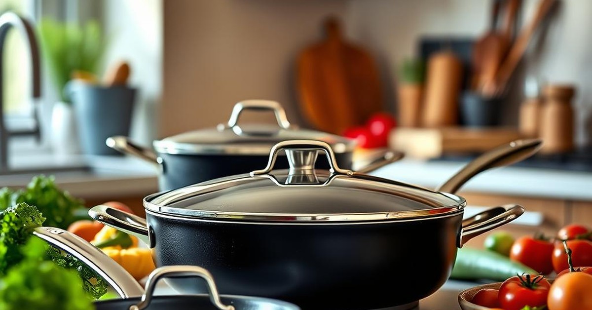 T-fal Ultimate Hard Anodized Nonstick 17-Piece Cookware Set — perfect for family meals