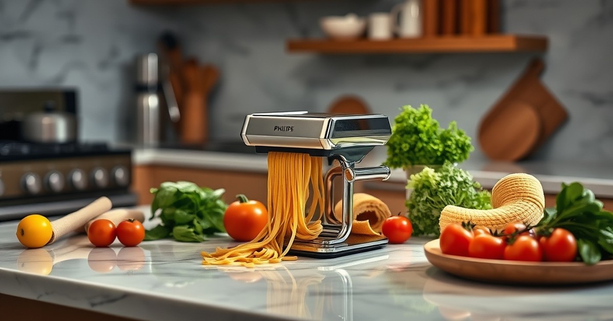 Philips Compact Pasta Maker — ideal for any modern kitchen