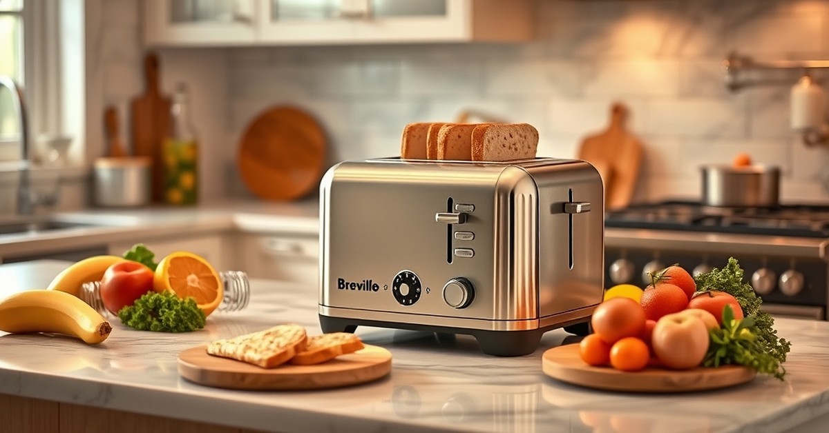 Breville BTA840XL Die-Cast 4-Slice Smart Toaster — ideal for any modern kitchen