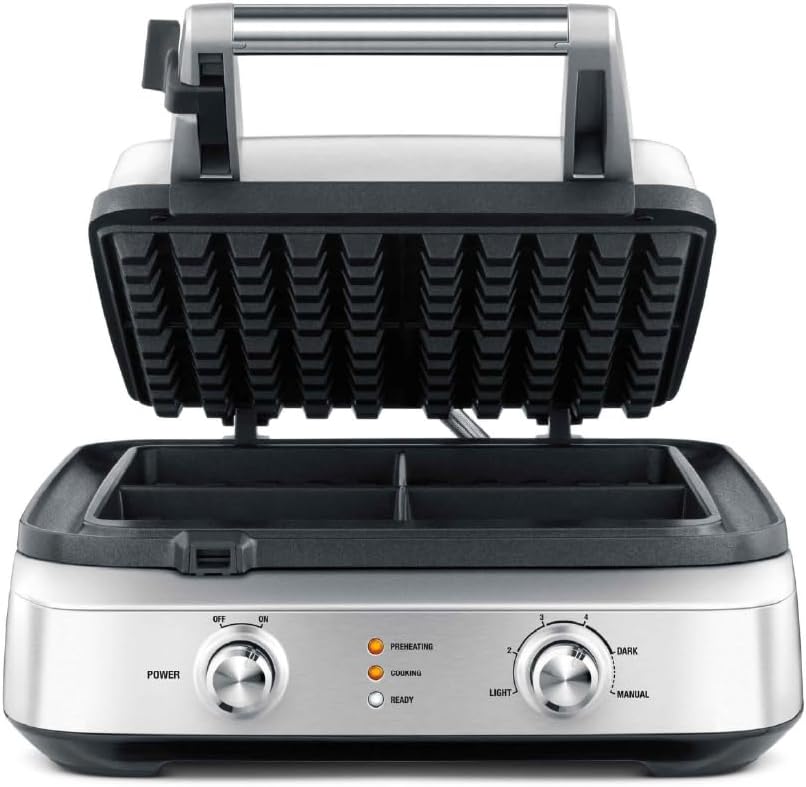 Breville BWM604BSS Smart Waffle Pro 4-Slice