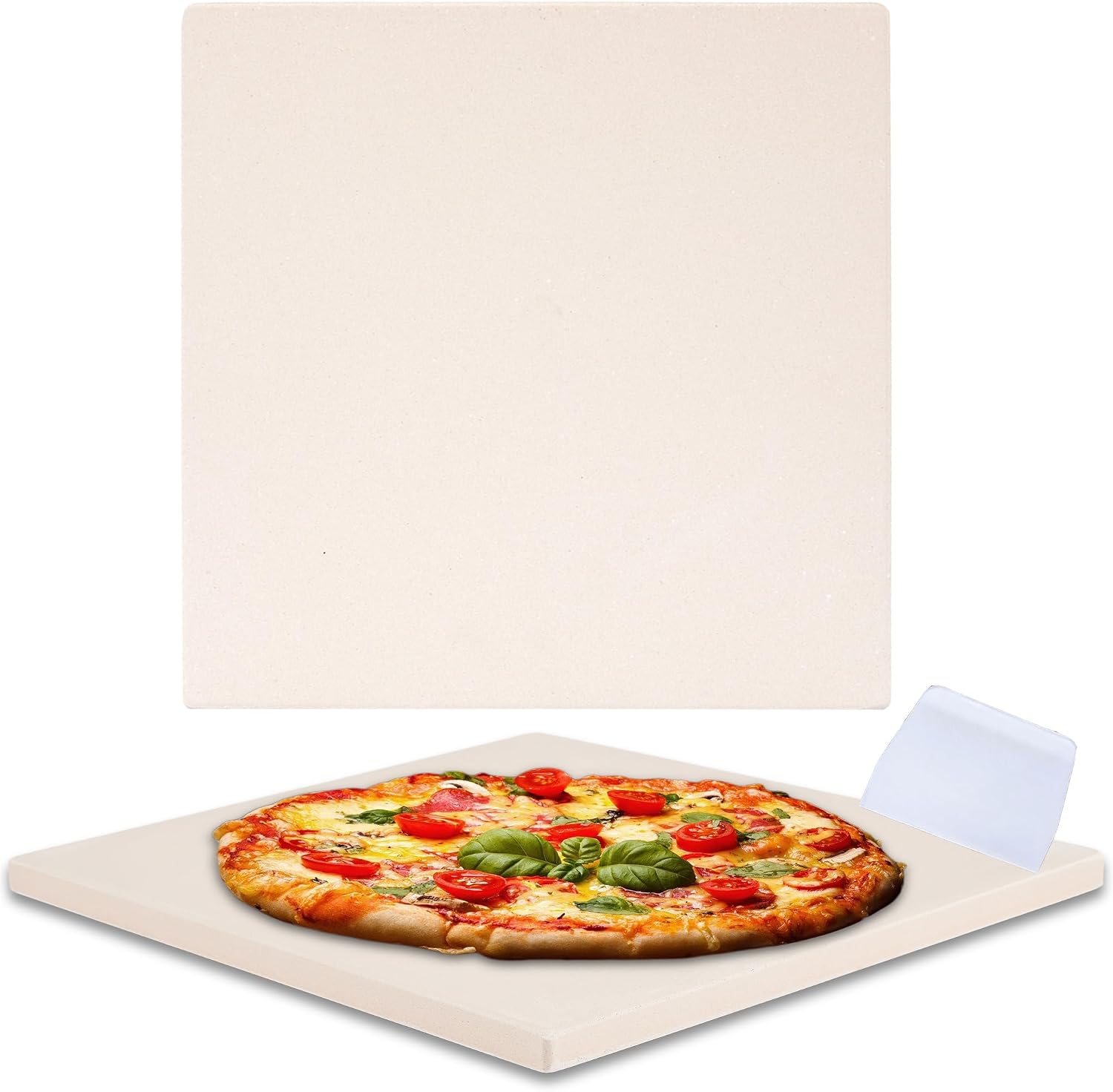 Waykea 10”x10.4”x0.5” Pizza Stone for Toaster Oven