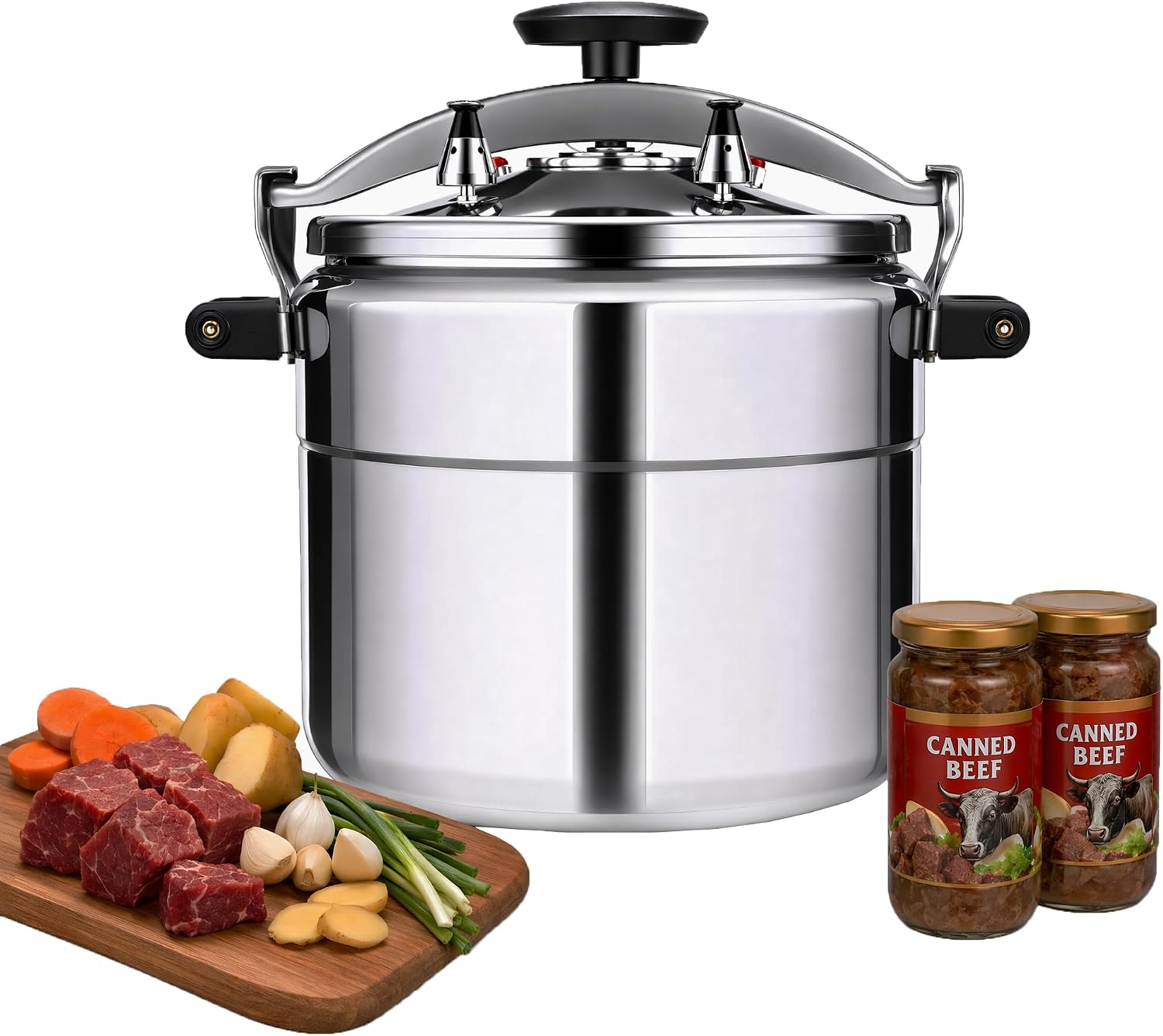 22 Quart olla de presion grande & Aluminum Alloy pressure cooker & large steamer cooking pressure ca