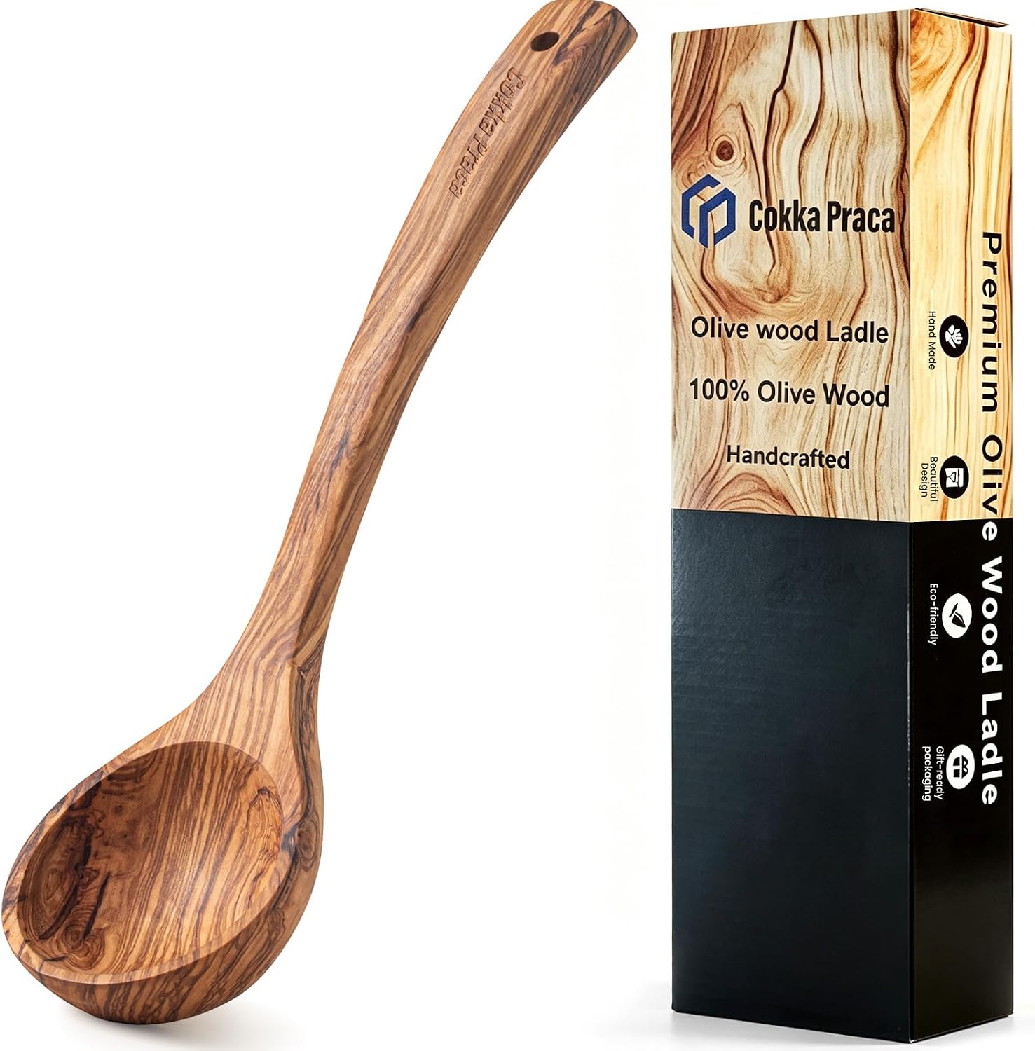 Italian Olive Wood Ladle for Soup