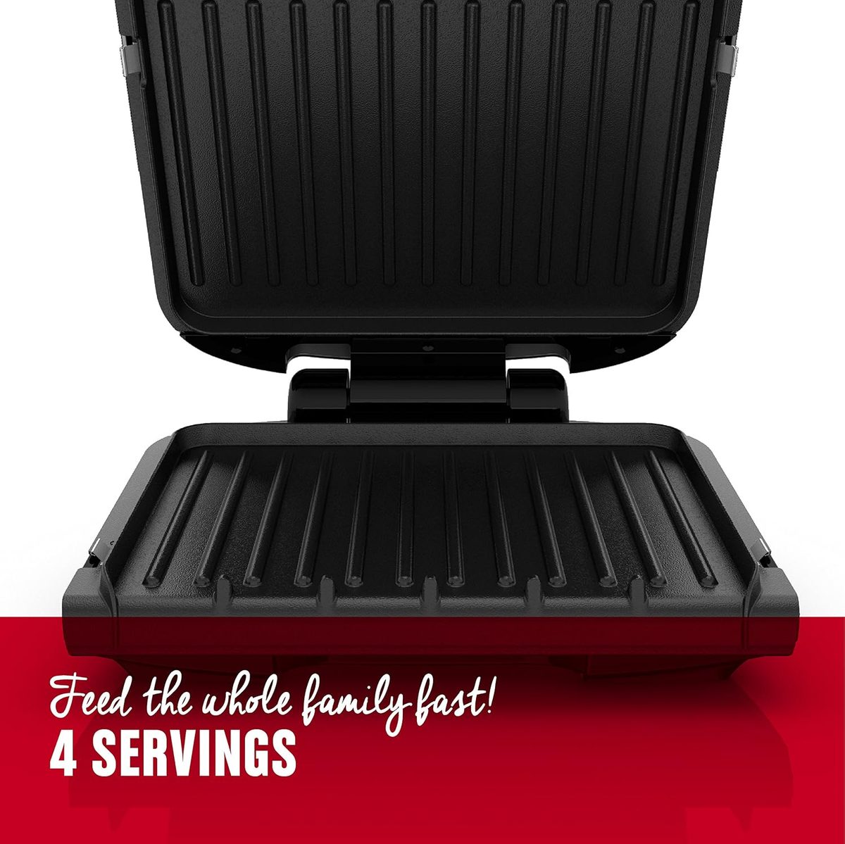  George Foreman GRP4842MB 4-Serving Removable Plate Grill — ideal for any modern kitchen