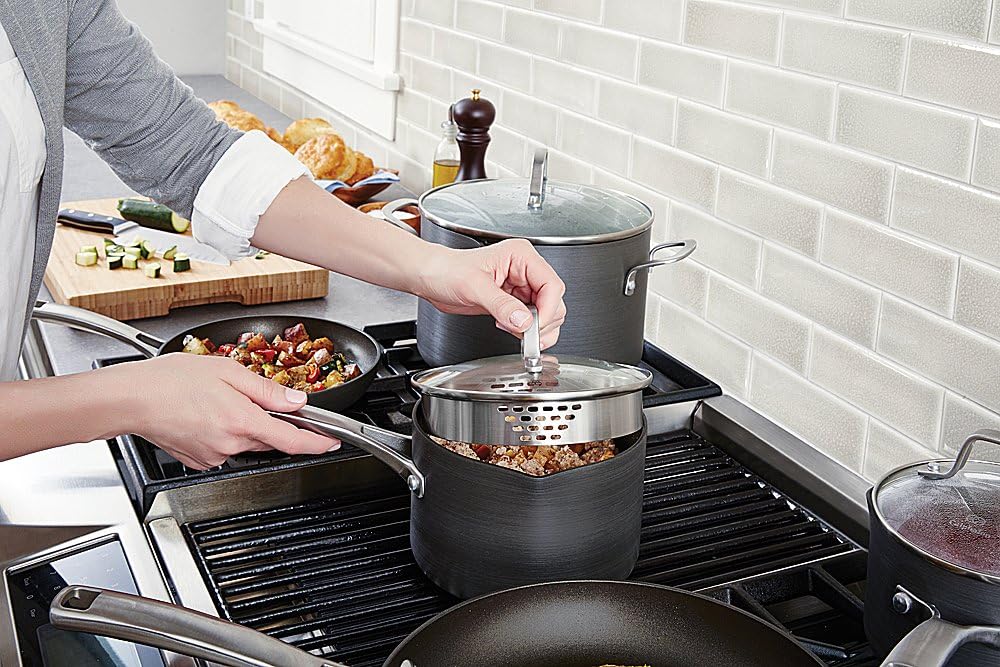  Calphalon Premier Space-Saving 2.5-Qt Saucepan with Lid — perfect for family meals