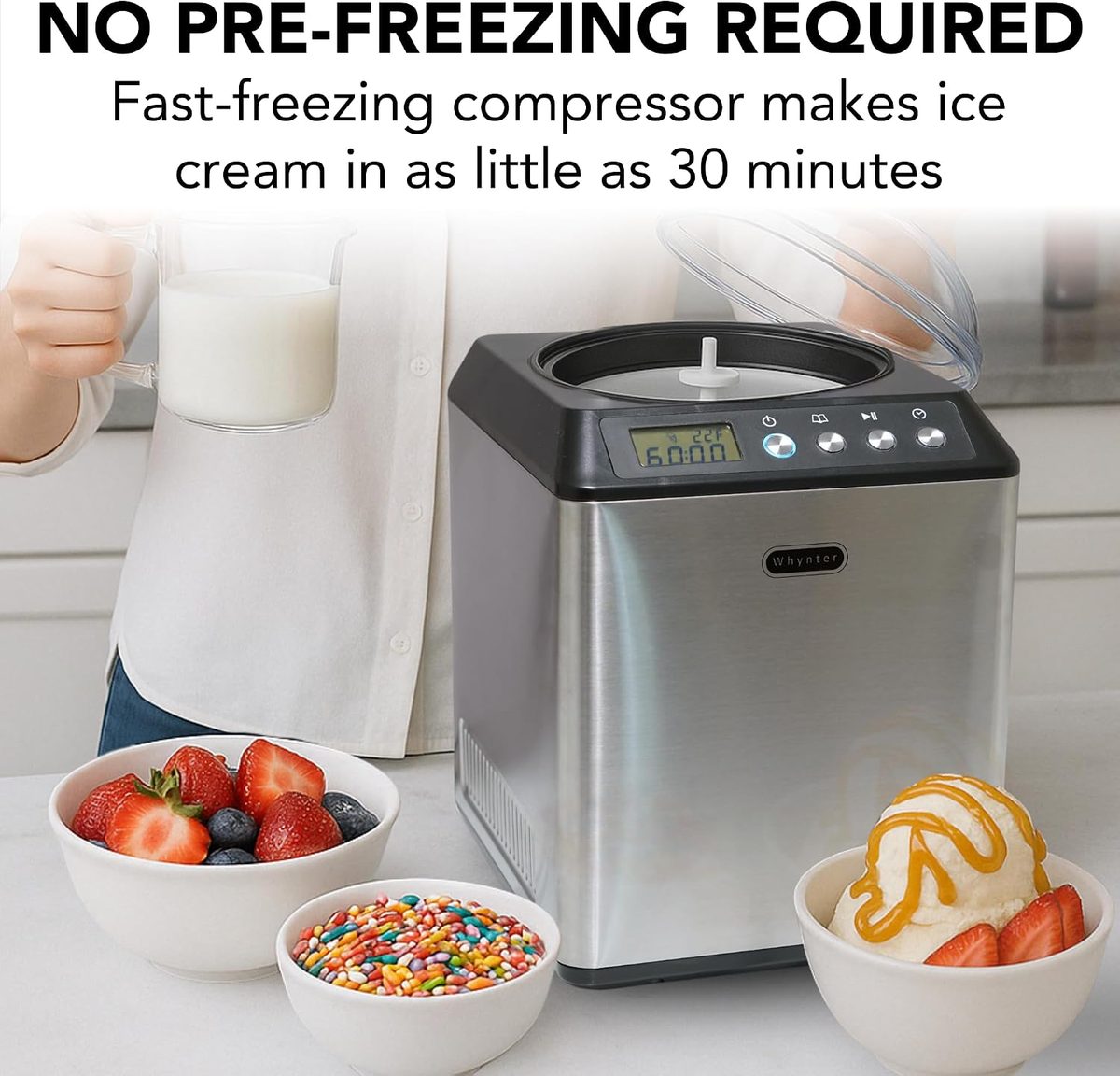  Cuisinart ICE-100 Compressor Ice Cream and Gelato Maker — ideal for any modern kitchen