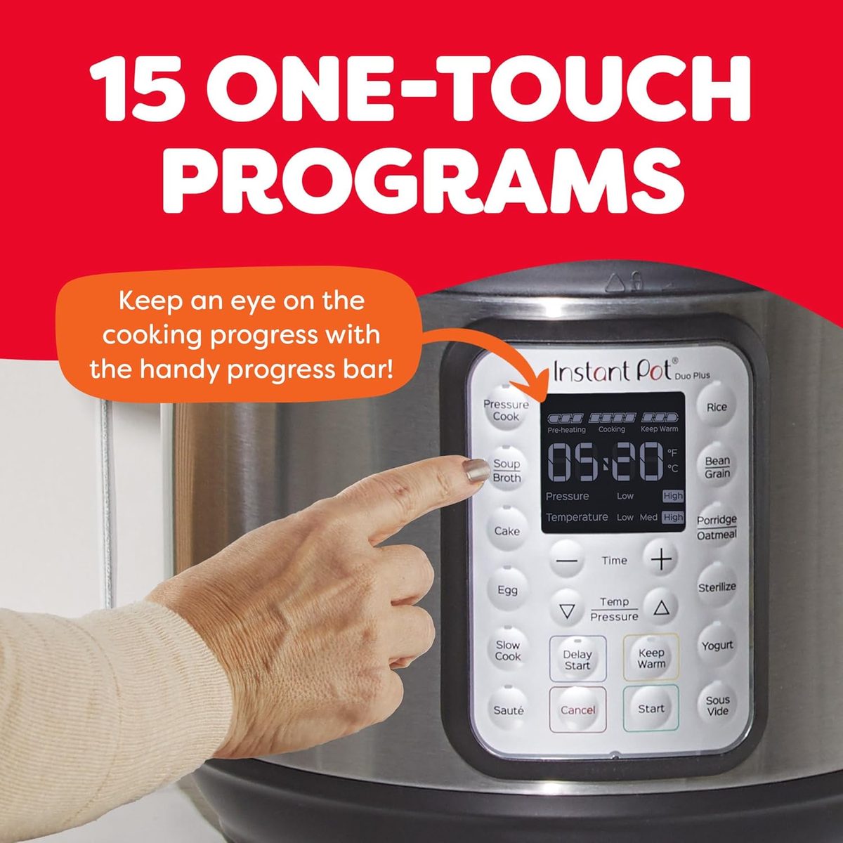  Instant Pot Duo Plus 9-in-1 Electric Pressure Cooker 6 Quart — perfect for family meals