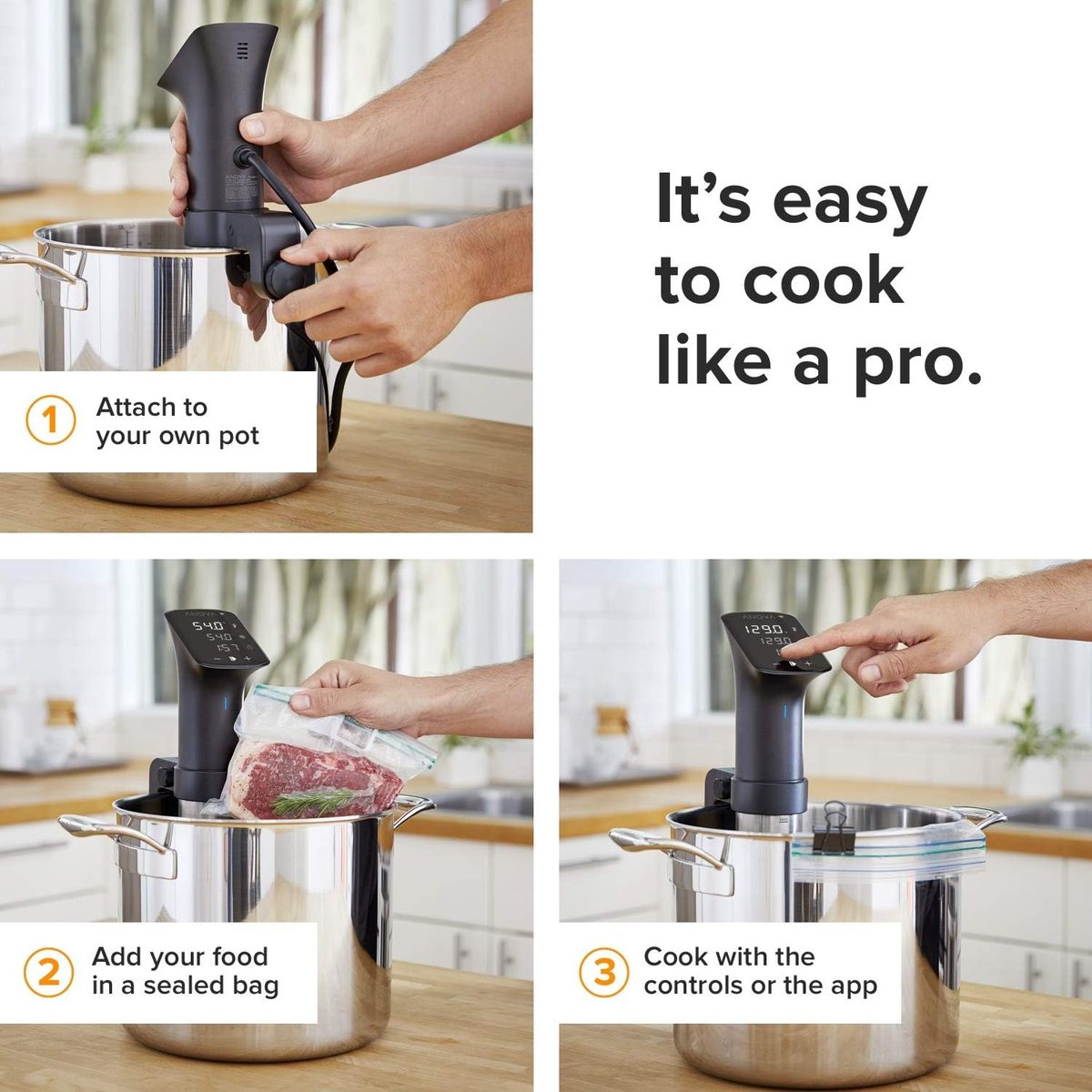  Anova Culinary Sous Vide Precision Cooker — perfect for family meals