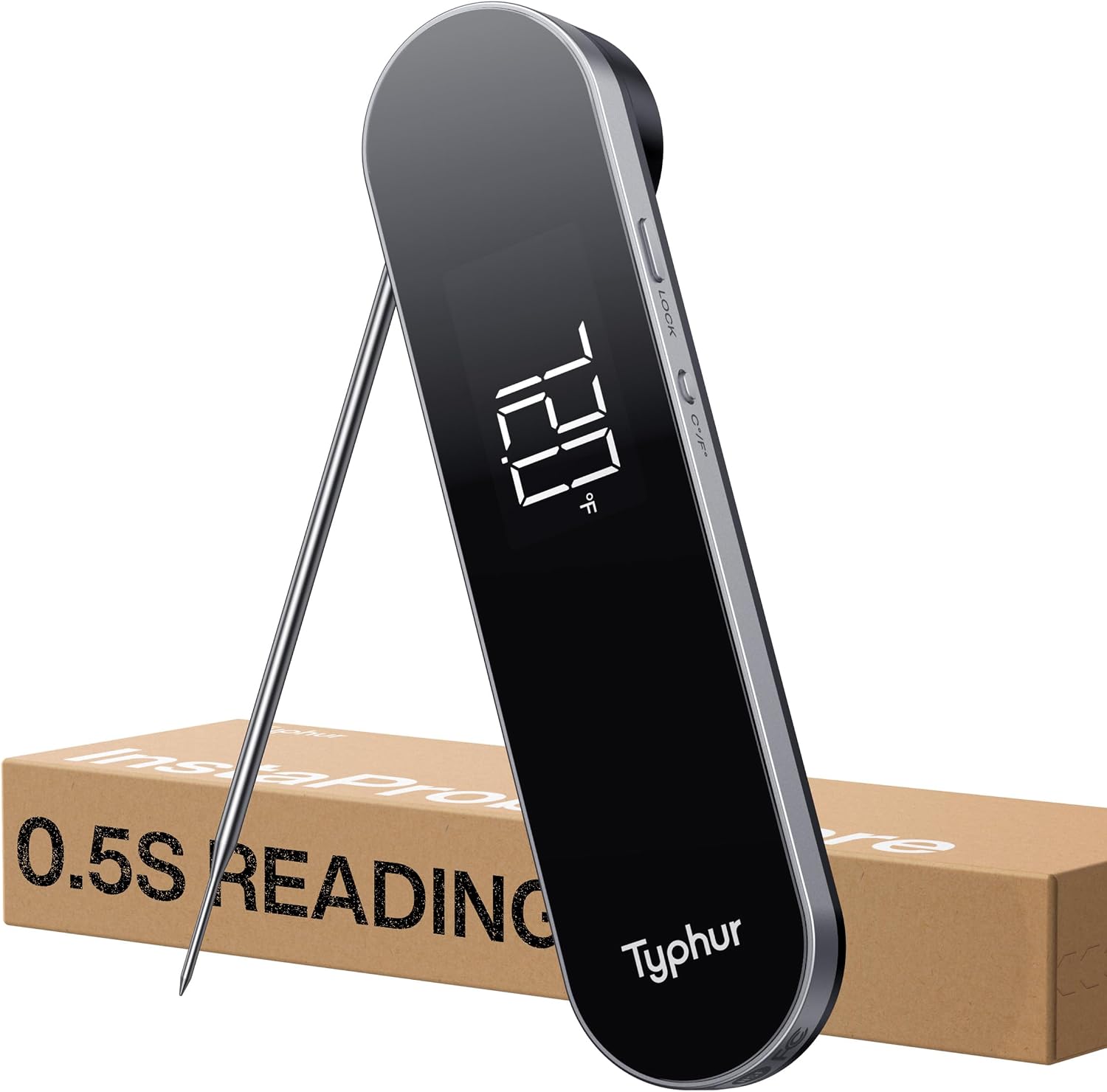  ThermoWorks Thermapen ONE Instant Read Thermometer in action — our testing setup