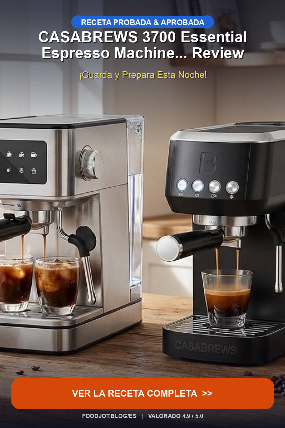 CASABREWS 3700 Essential Espresso Machine... Revie... - Pinterest Pin
