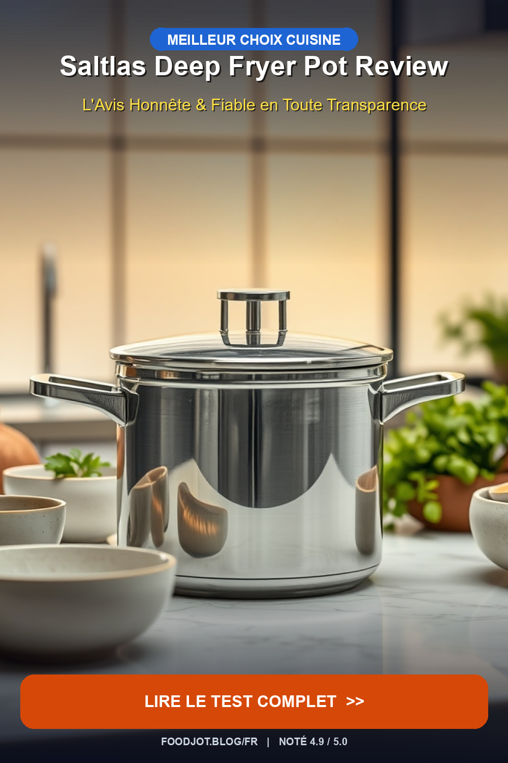 Saltlas Deep Fryer Pot Review - Pinterest Pin