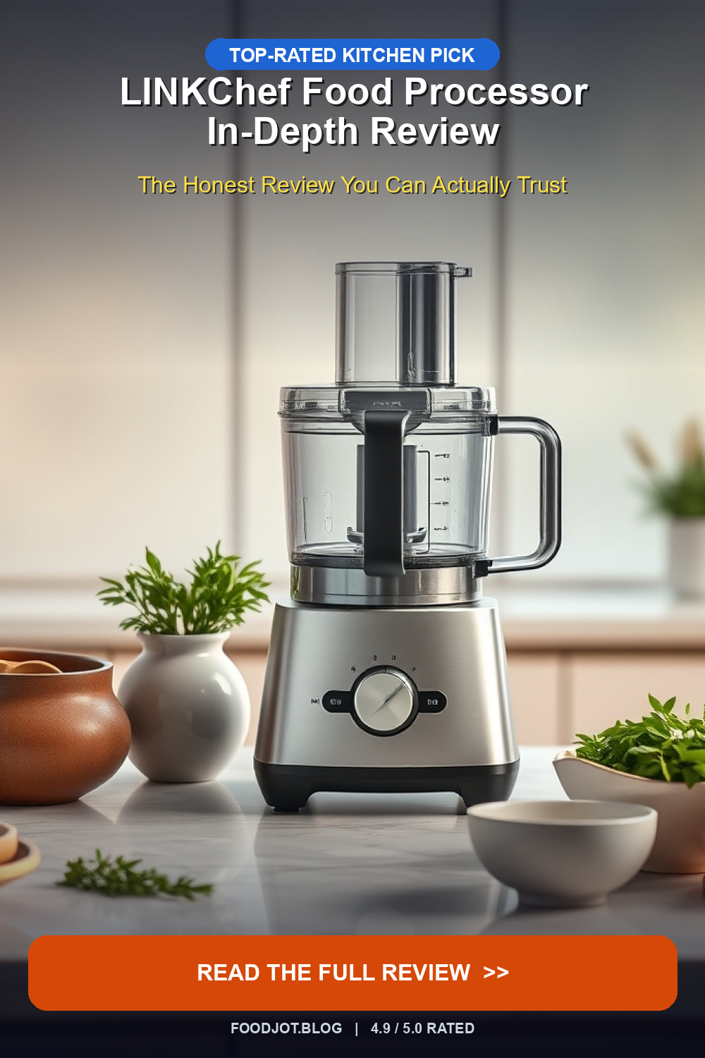 LINKChef Food Processor In-Depth Review - Pinterest Pin