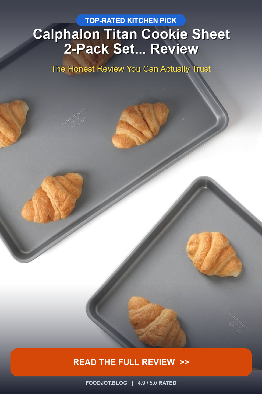 Calphalon Titan Cookie Sheet 2-Pack Set... Review - Pinterest Pin