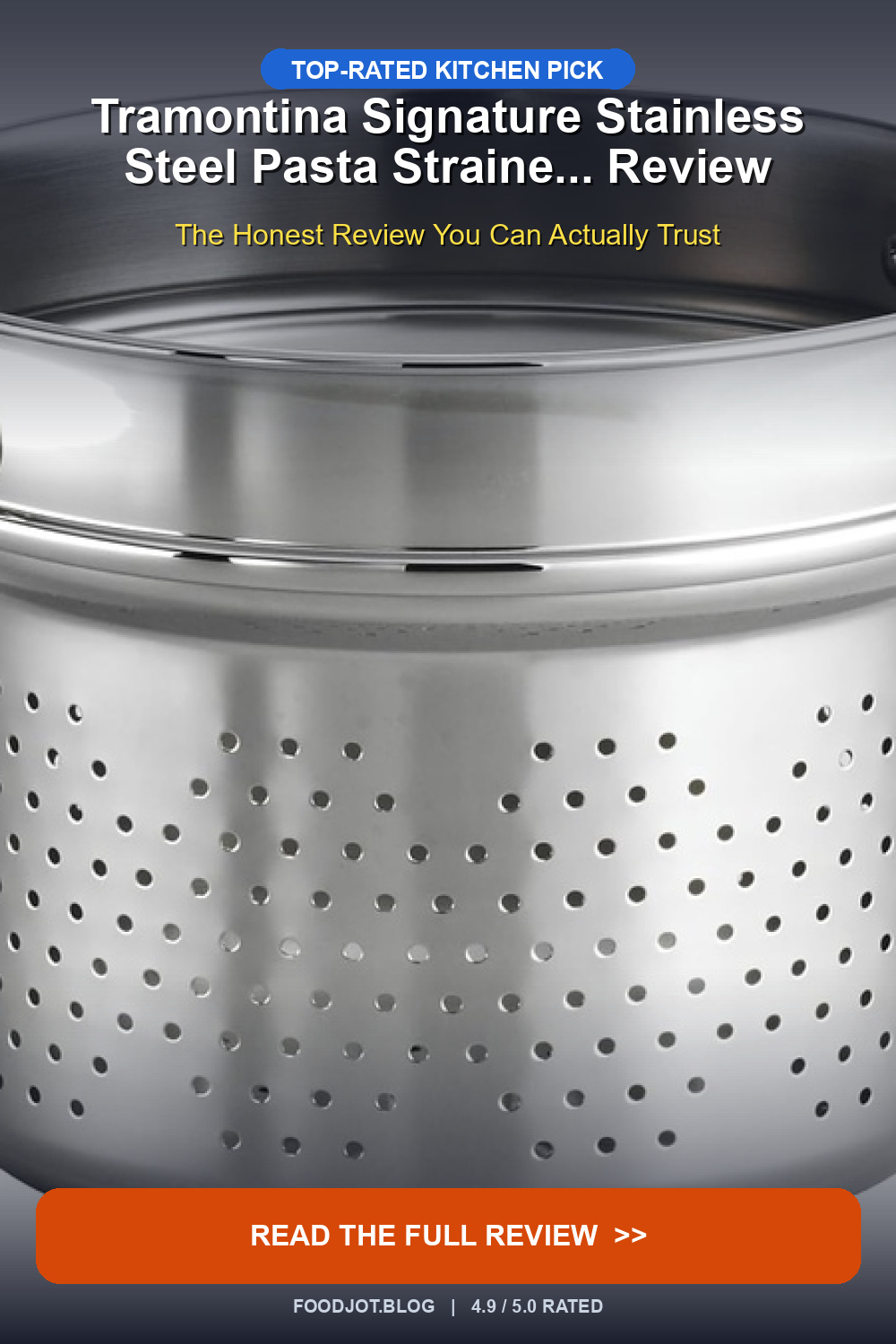 Tramontina Signature Stainless Steel Pasta Straine... - Pinterest Pin