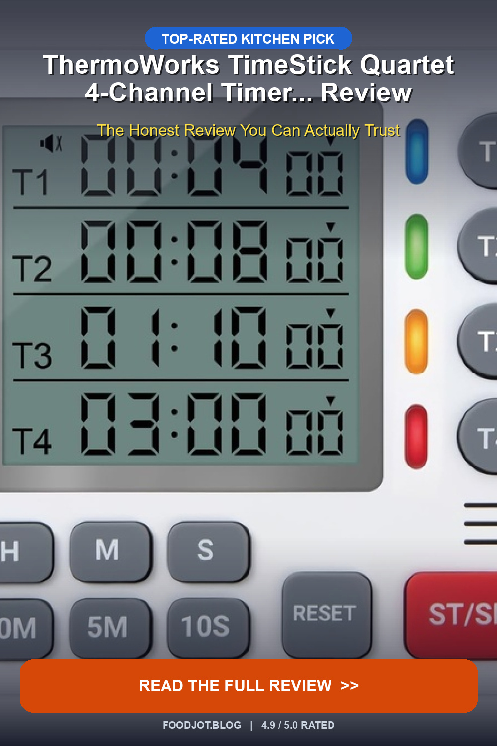 ThermoWorks TimeStick Quartet 4-Channel Timer... R... - Pinterest Pin