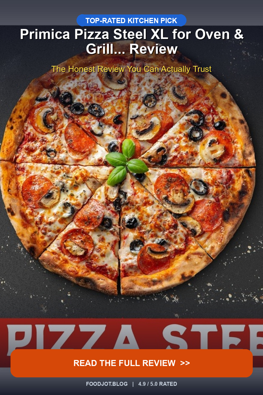 Primica Pizza Steel XL for Oven & Grill... Rev... - Pinterest Pin