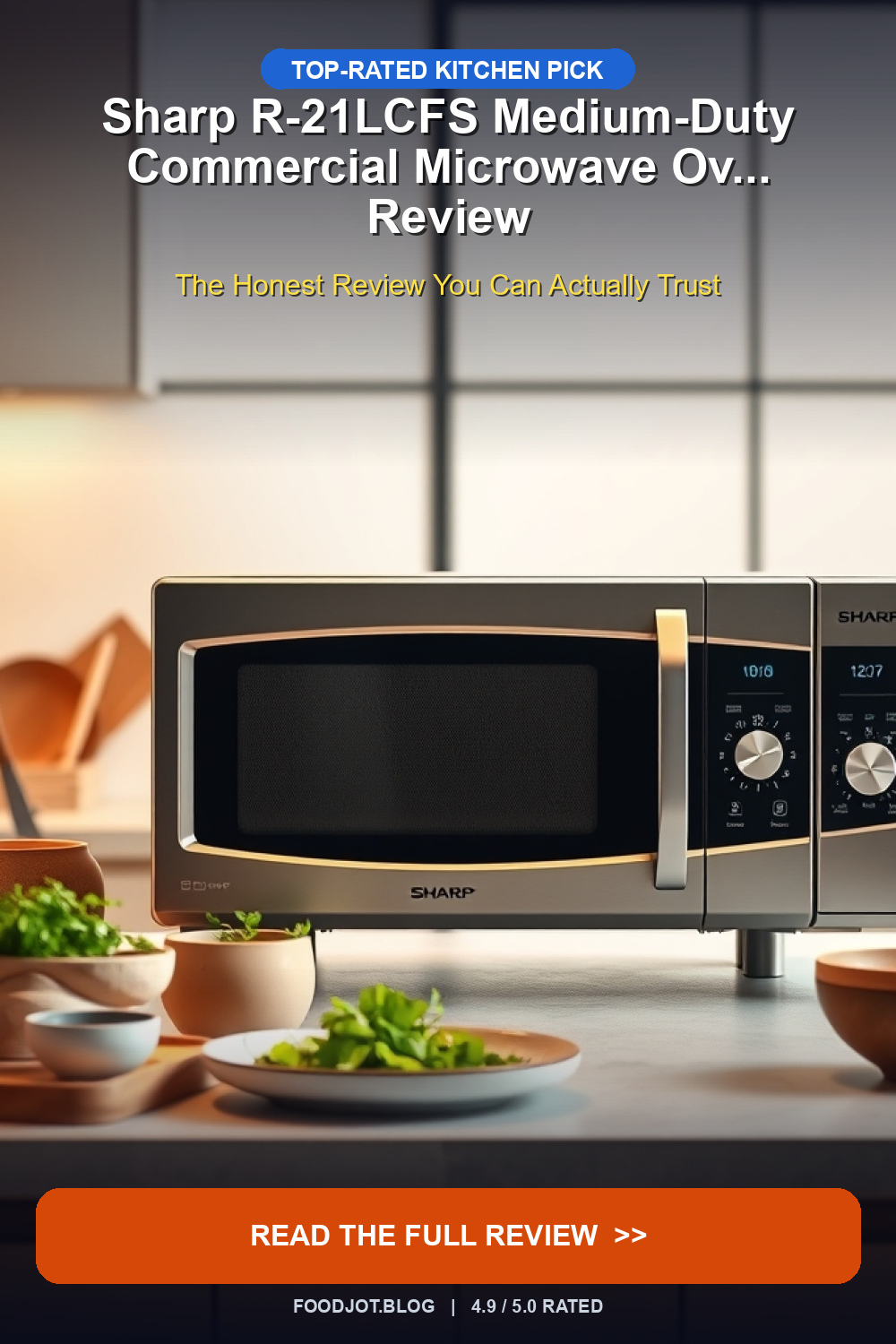 Sharp R-21LCFS Medium-Duty Commercial Microwave Ov... - Pinterest Pin