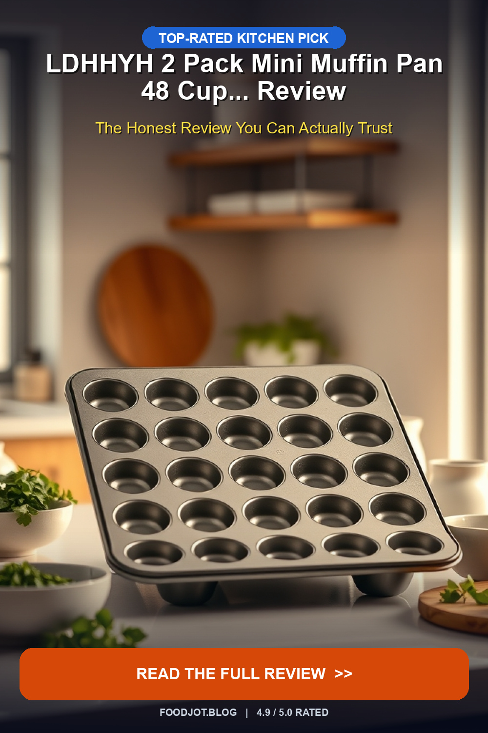 LDHHYH 2 Pack Mini Muffin Pan 48 Cup... Review - Pinterest Pin