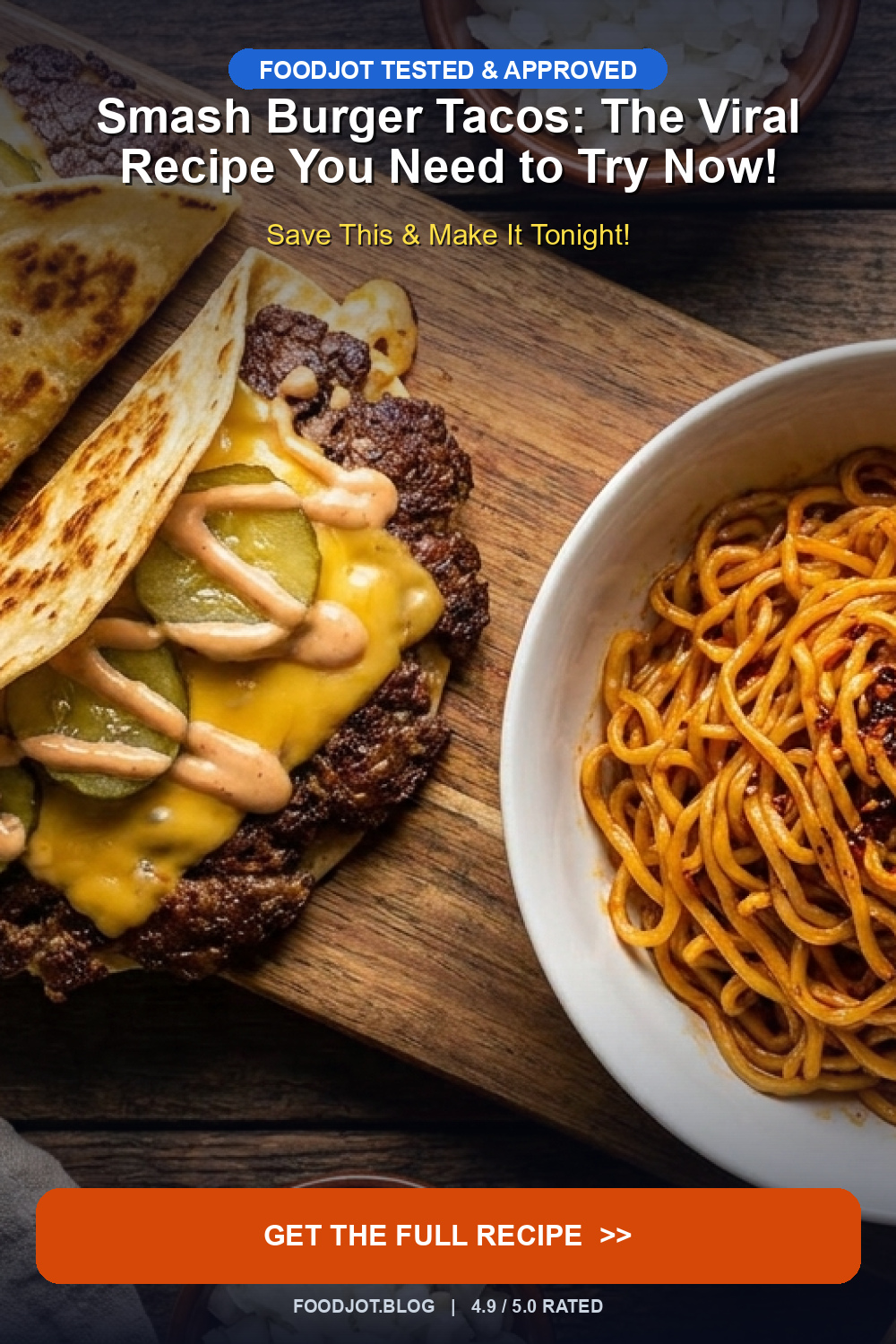 Smash Burger Tacos - Pinterest Pin