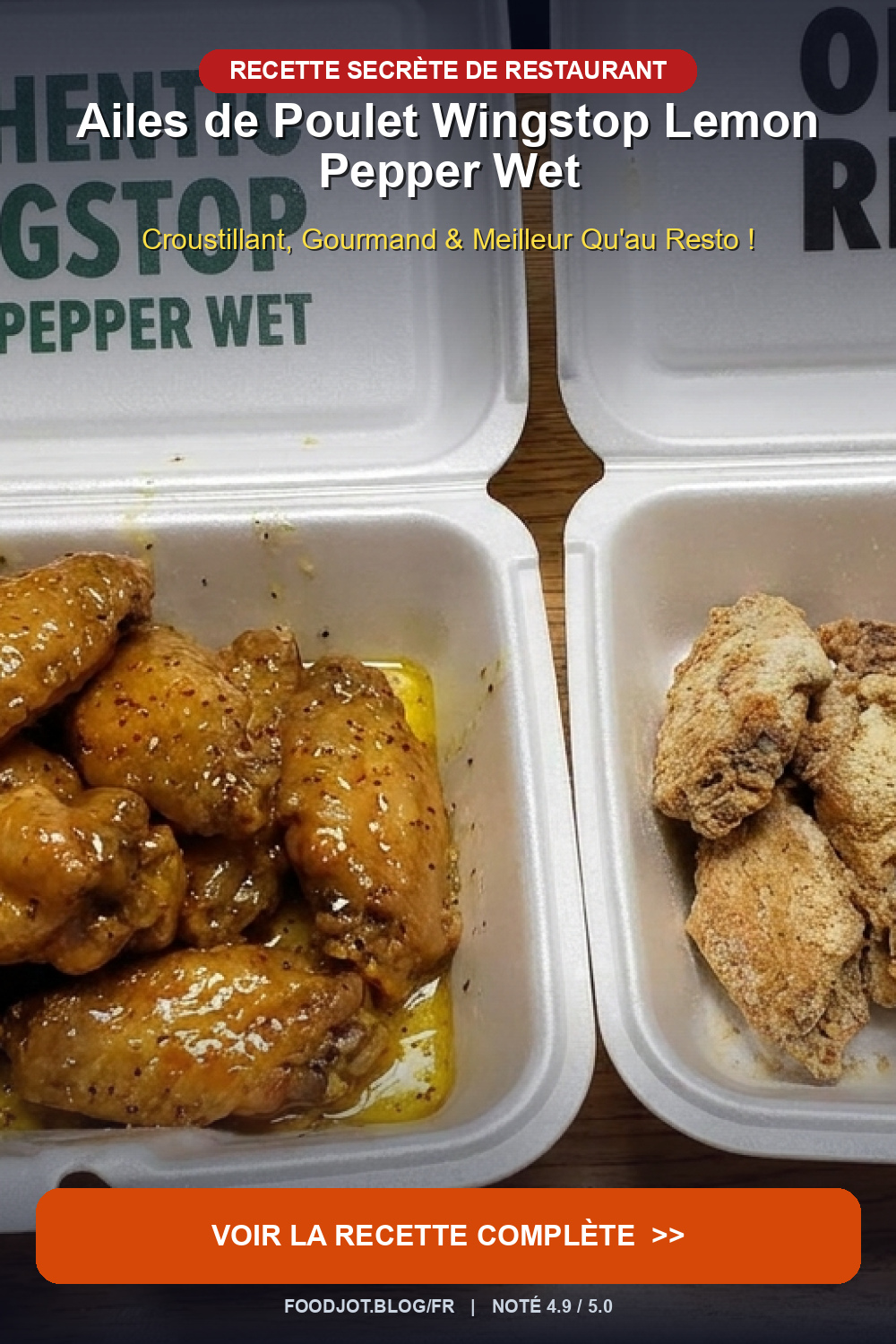 Ailes de Poulet Wingstop Lemon Pepper Wet - Pinterest Pin