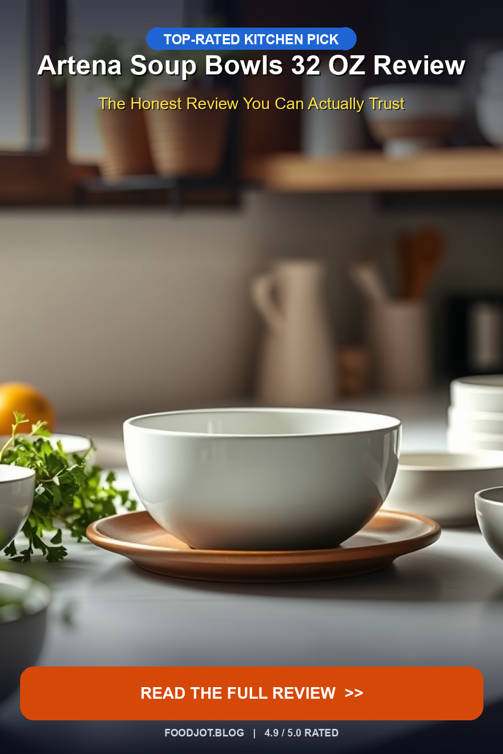 Artena Soup Bowls 32 OZ Review - Pinterest Pin