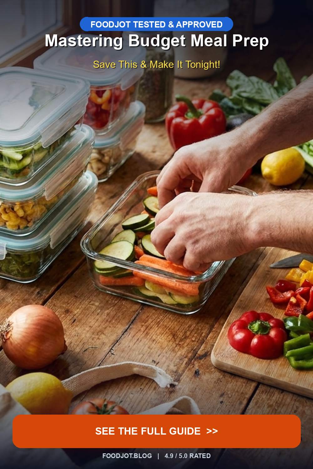 Mastering Budget Meal Prep - Pinterest Pin