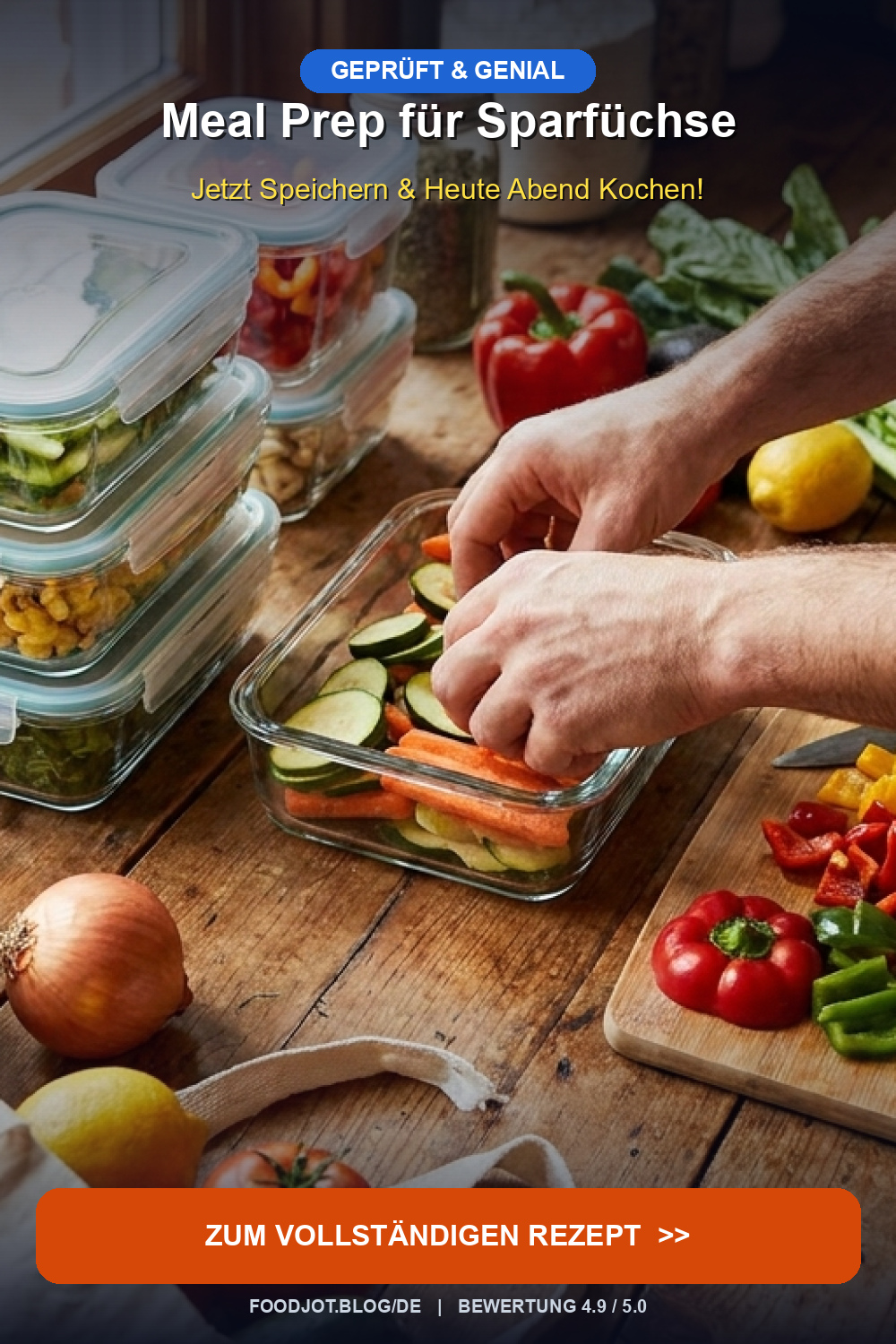 Meal Prep für Sparfüchse - Pinterest Pin