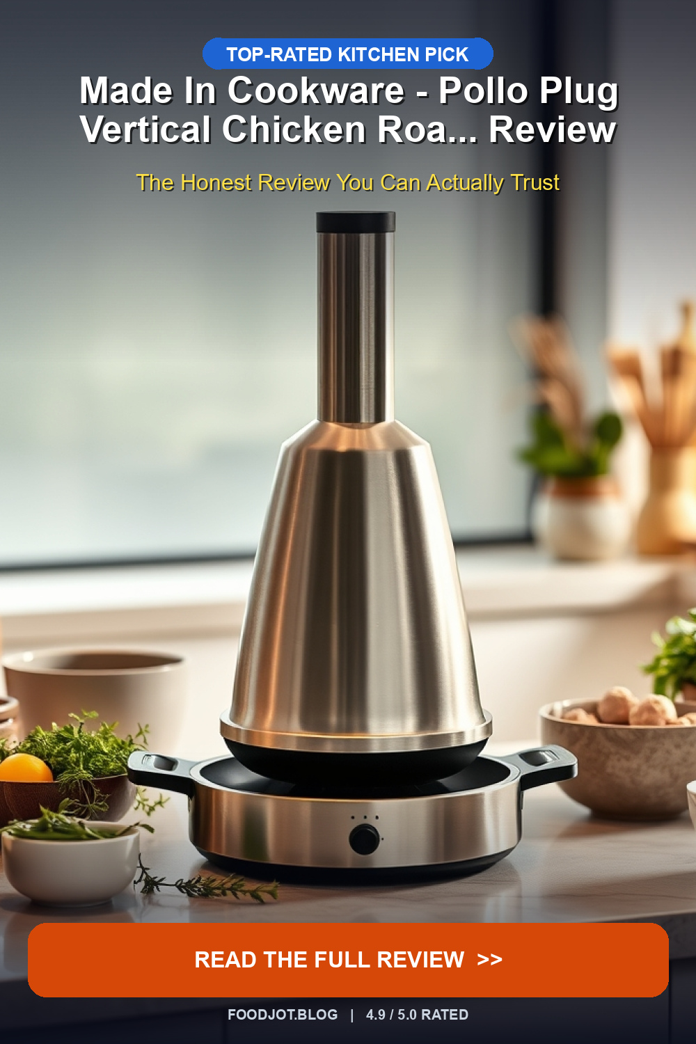 Made In Cookware - Pollo Plug Vertical Chicken Roa... - Pinterest Pin
